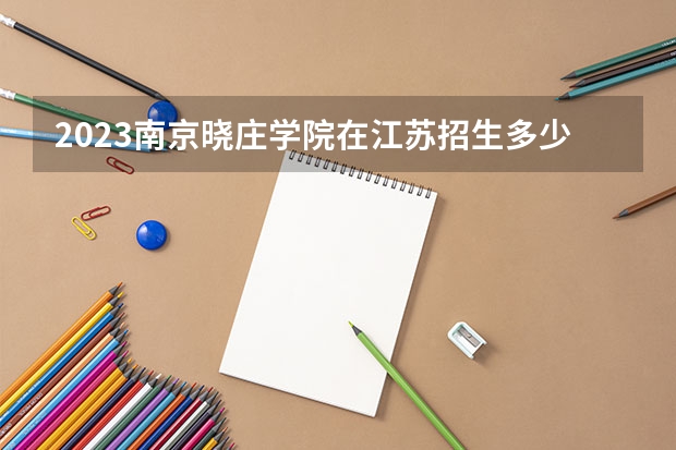 2023南京晓庄学院在江苏招生多少人